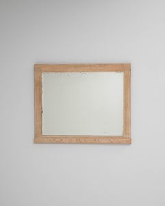 1900s French Oak Mirror