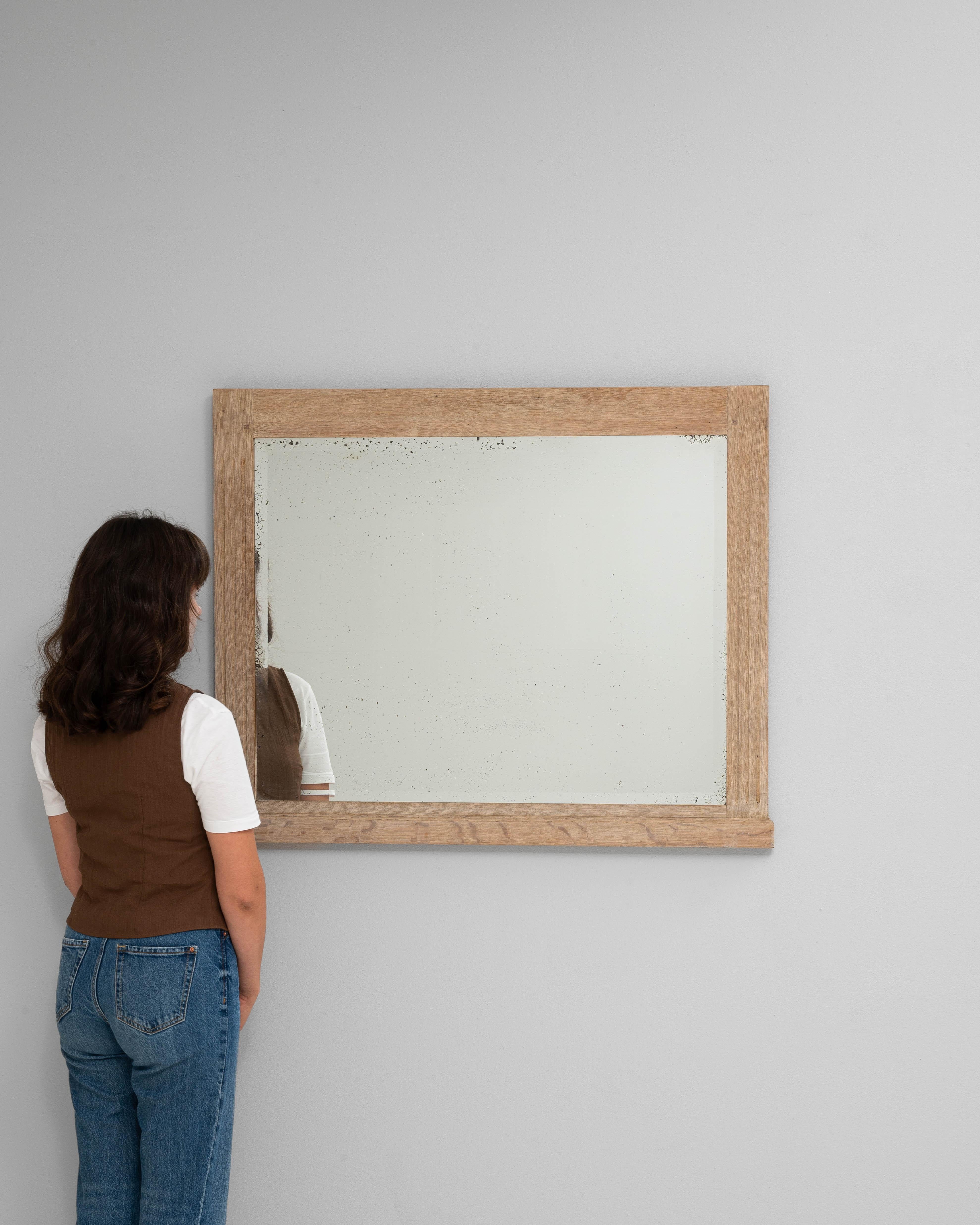 Francese Specchio in Oak francese del 1900 in vendita