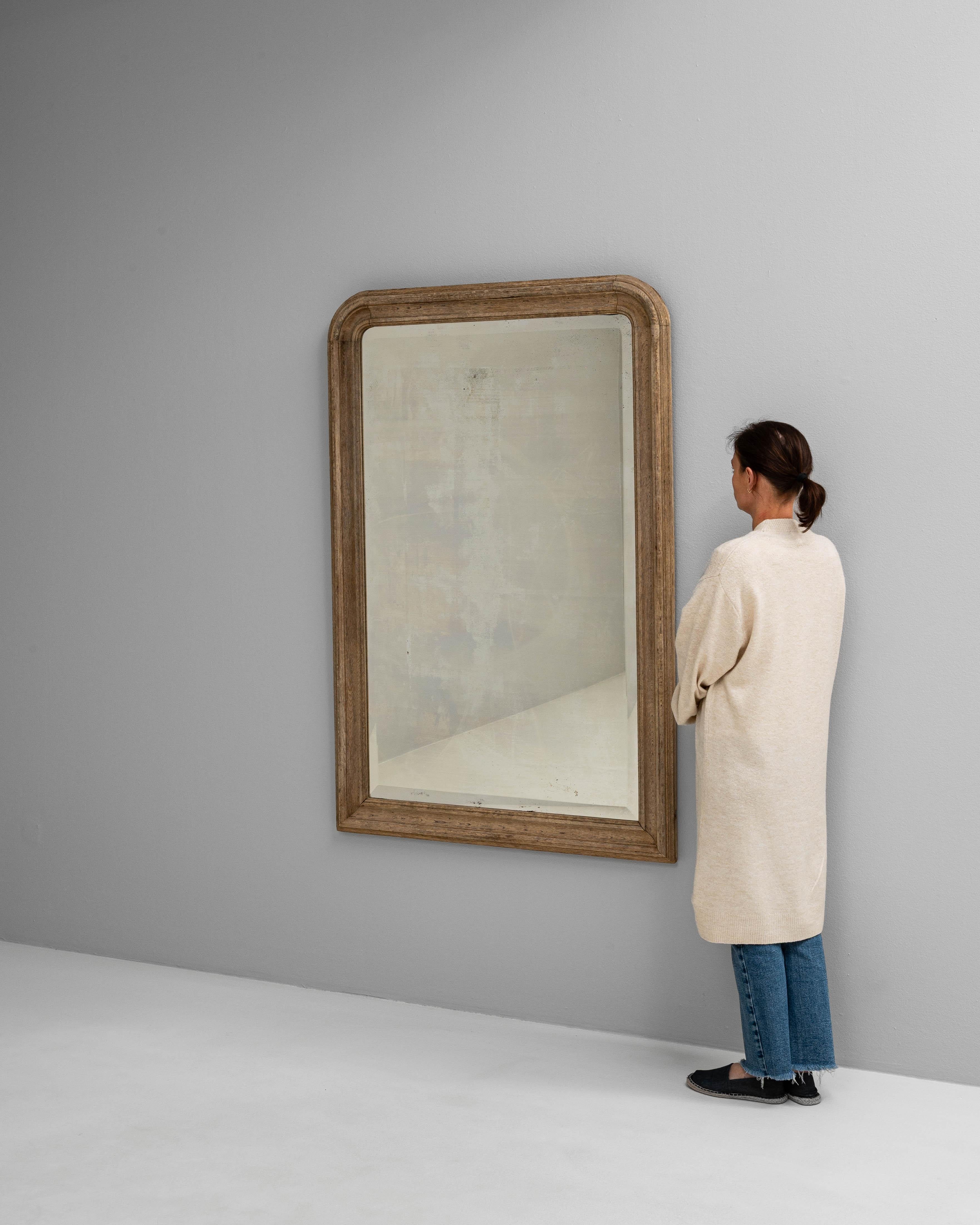 1900s French Oak Mirror 1