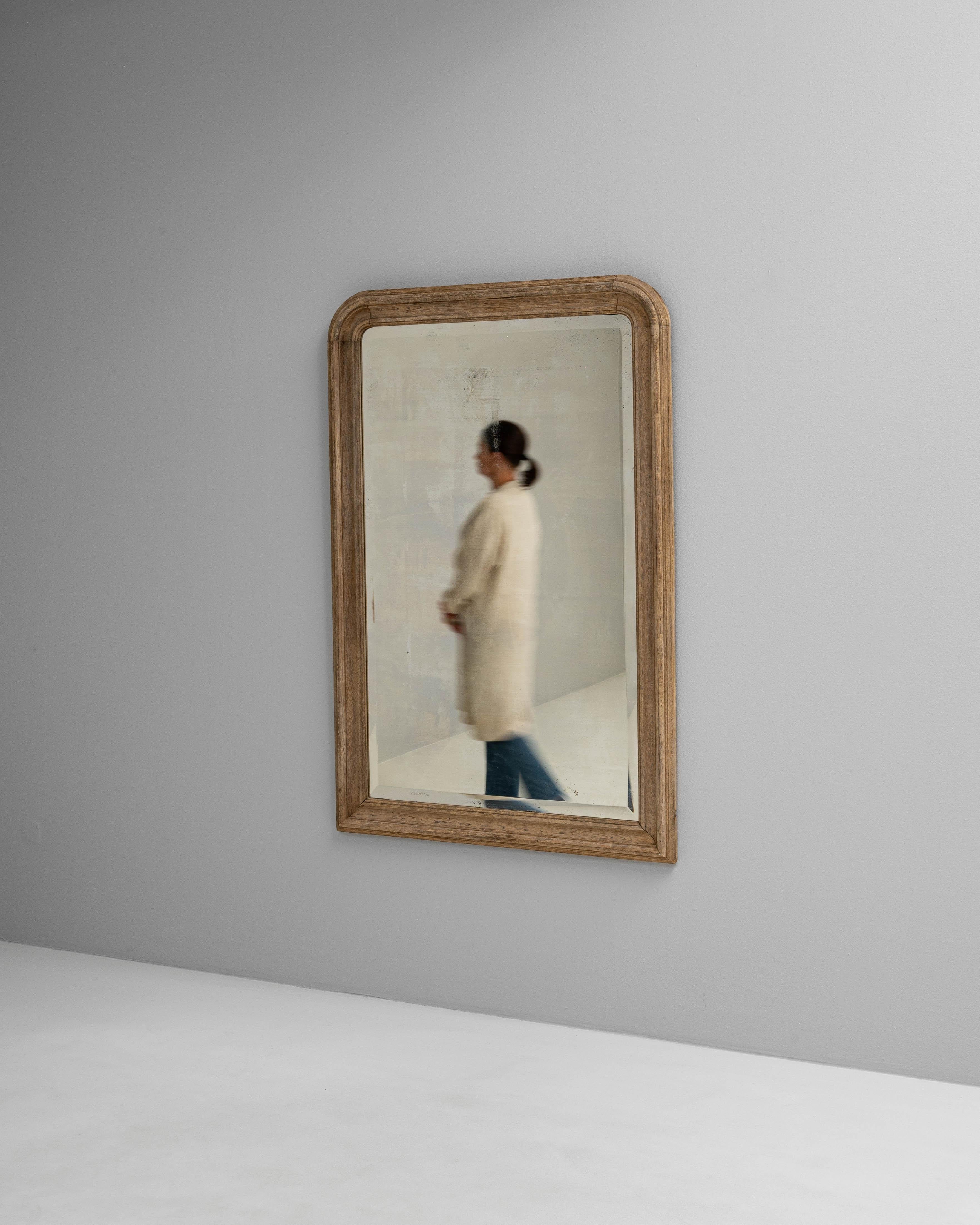 1900s French Oak Mirror 2