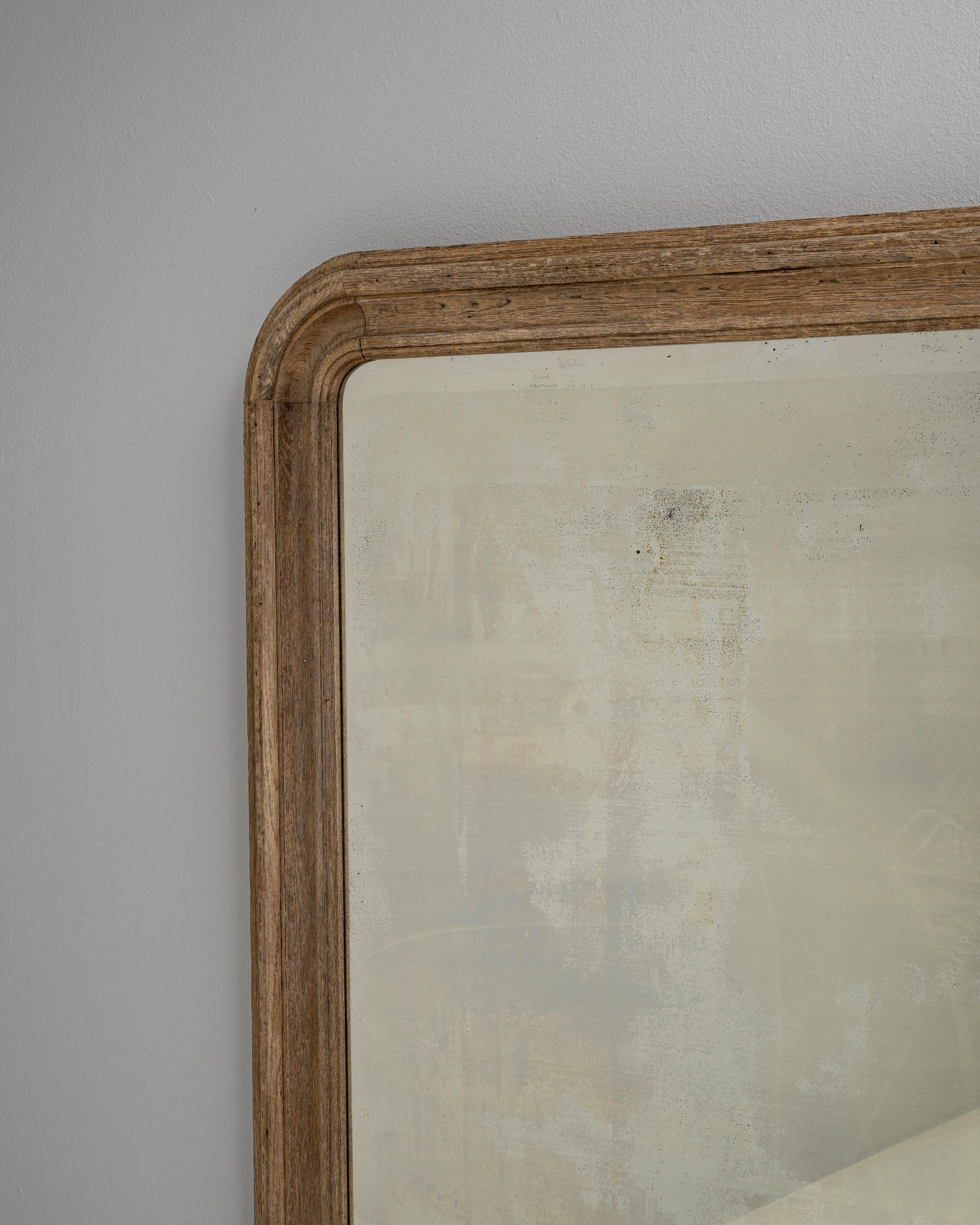 1900s French Oak Mirror 3