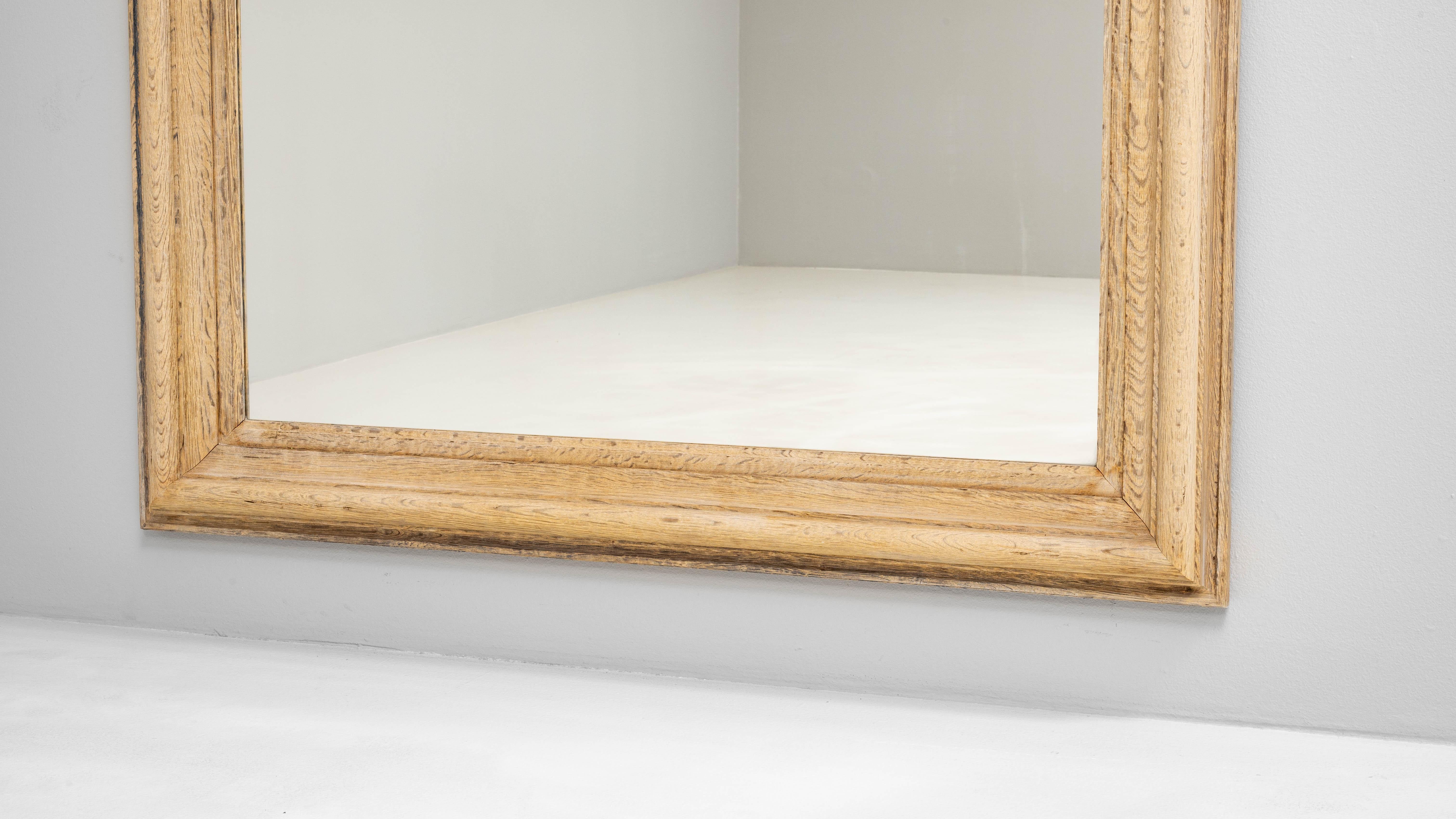 Miroir en chêne français 1900 en vente 1