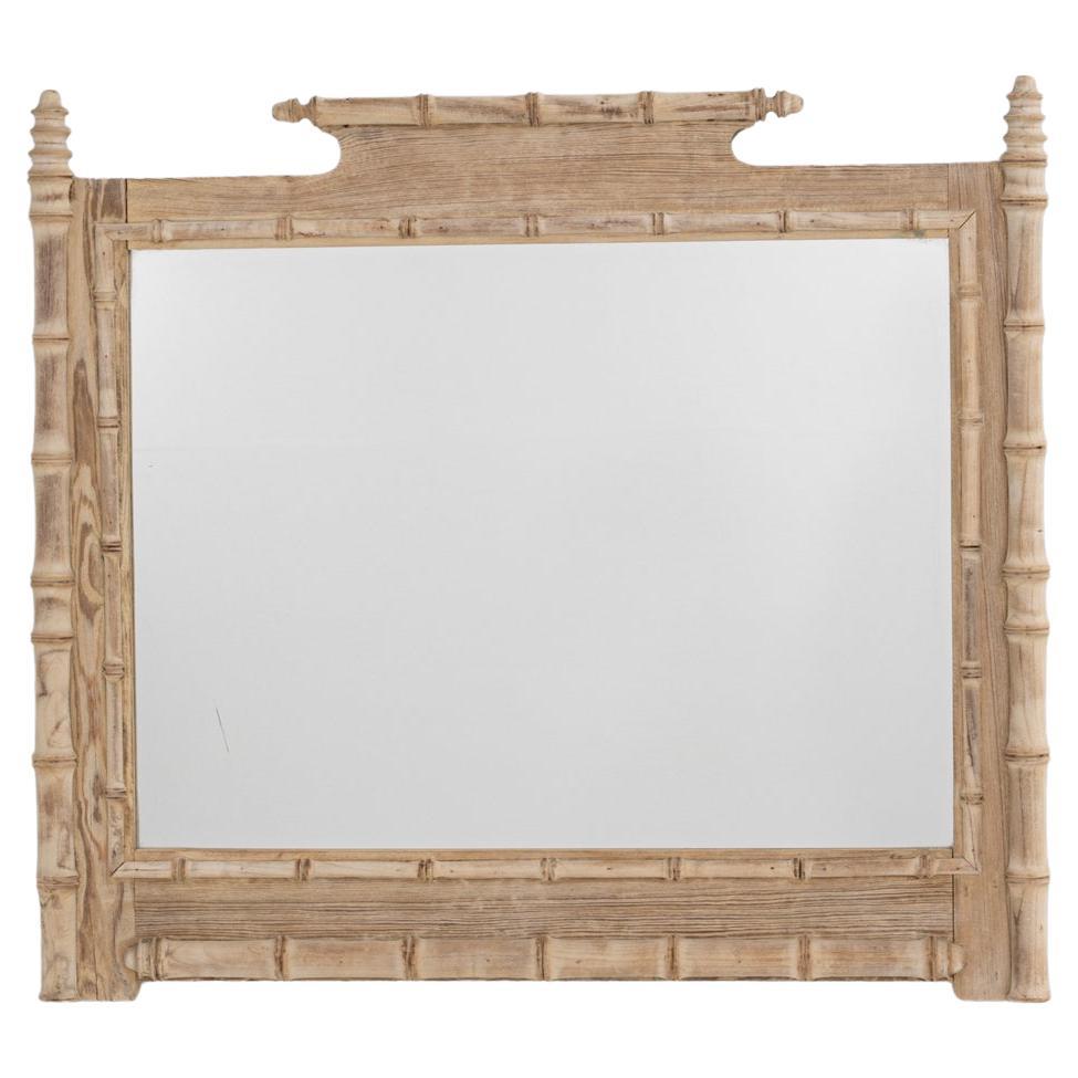 1900s French Oak Mirror