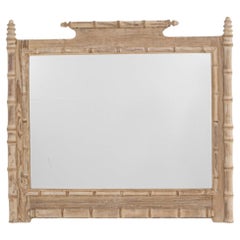 1900s French Oak Mirror