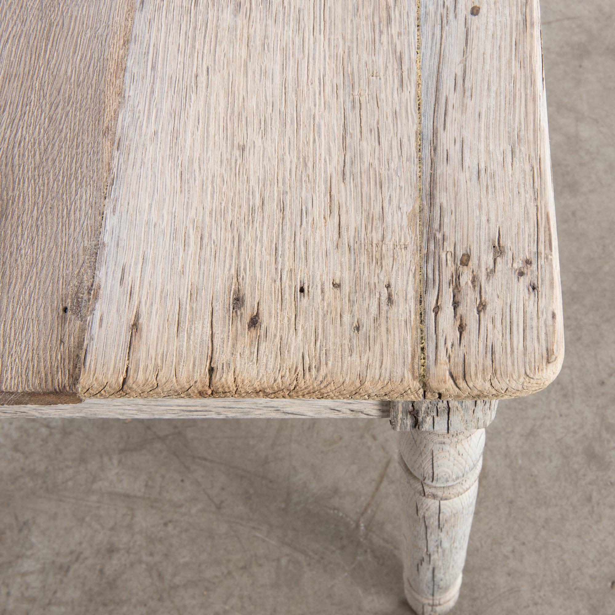 1900s French Oak Side Table 2