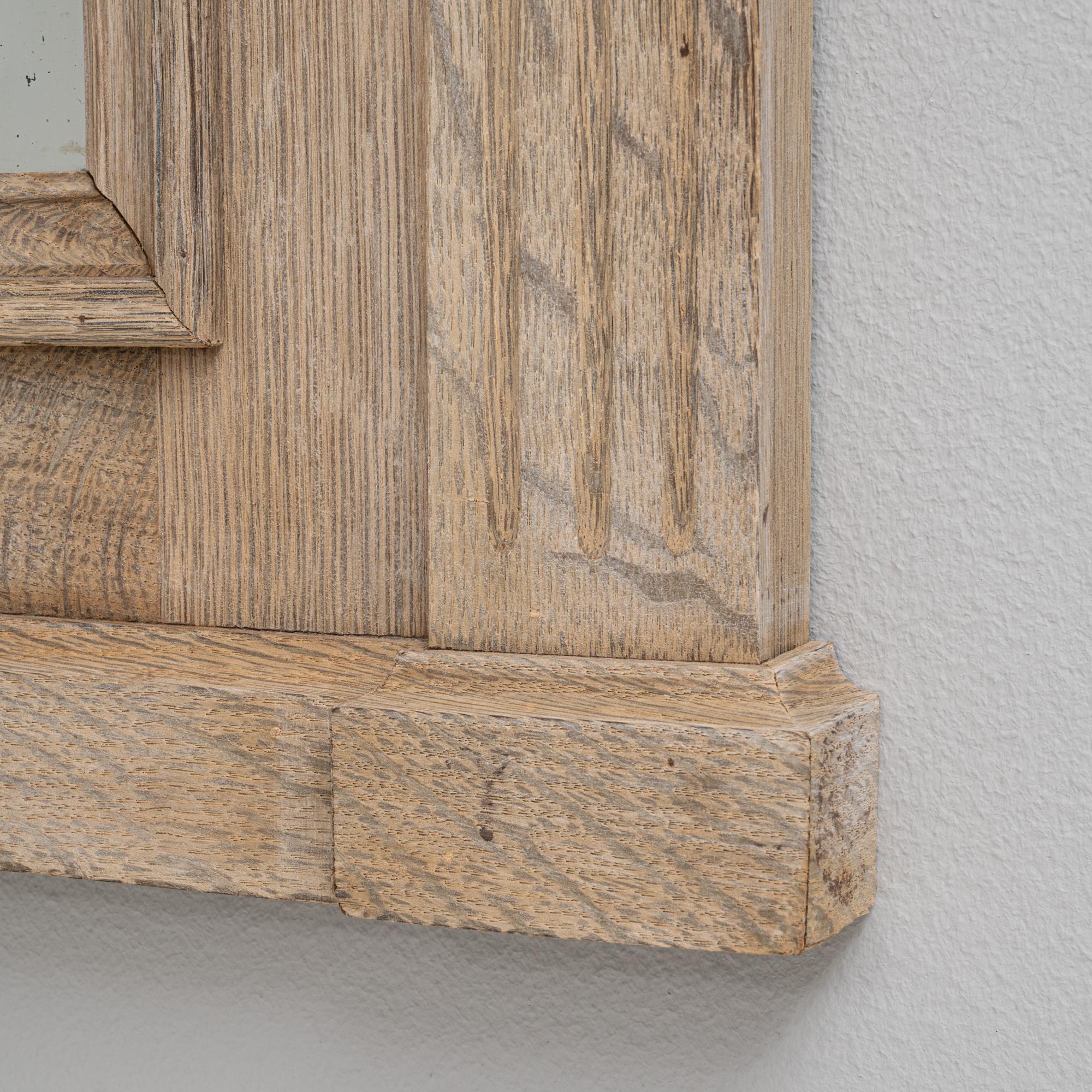 Specchio da parete in Oak francese del 1900 in vendita 5