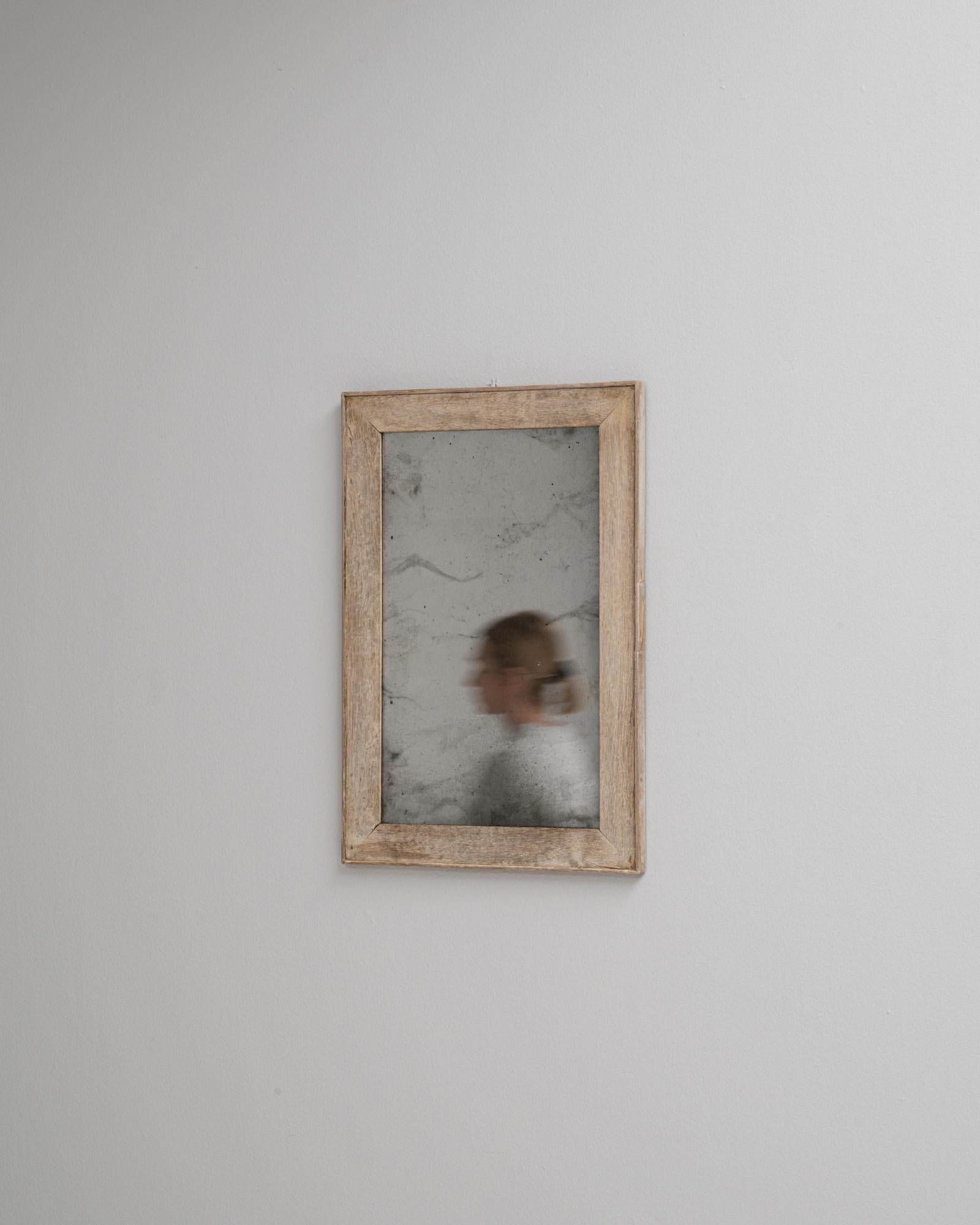 Quercia Specchio da parete in Oak francese del 1900 in vendita