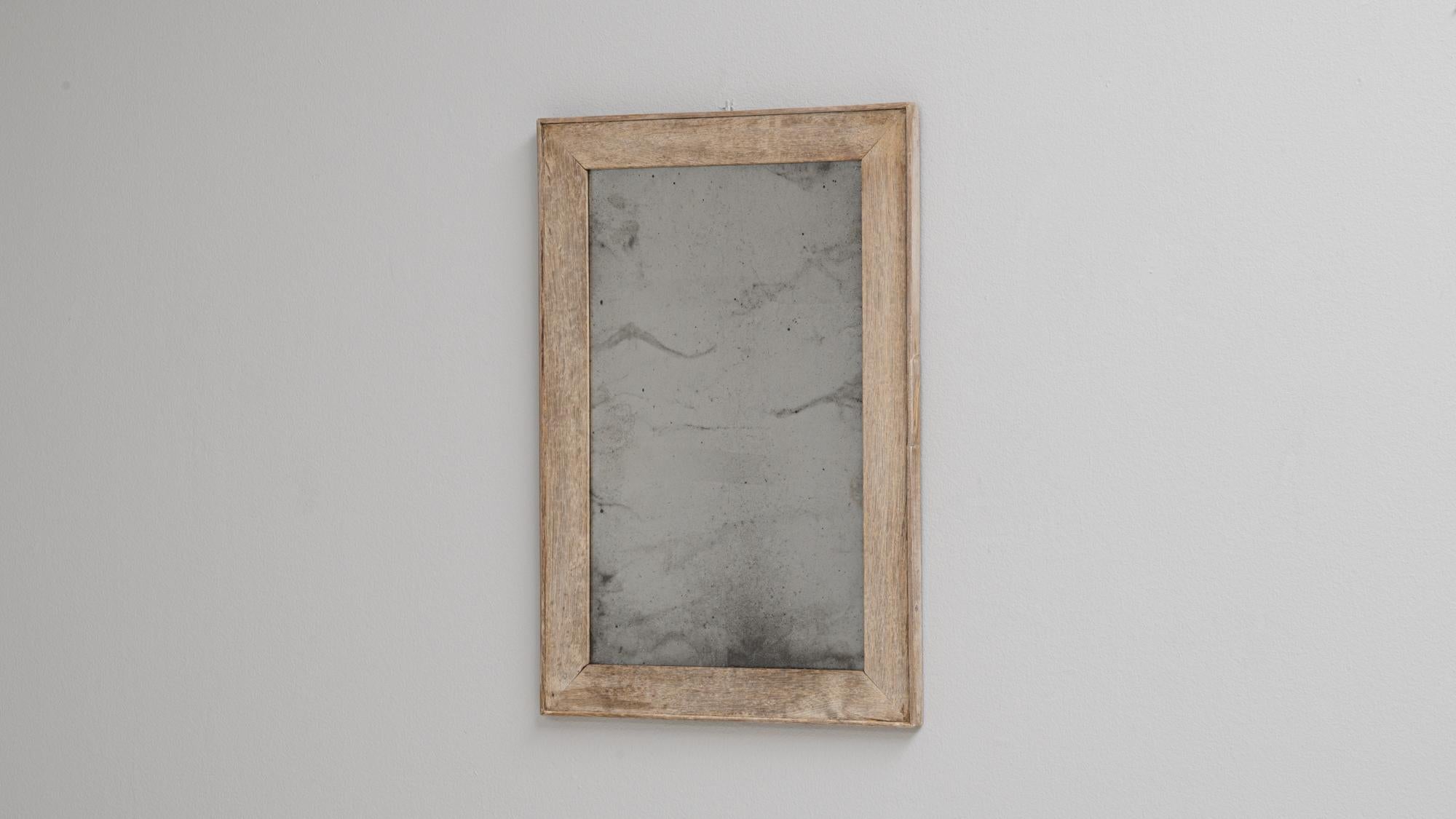 Specchio da parete in Oak francese del 1900 in vendita 2