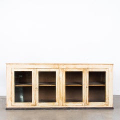 1900s French Painted Store Vitrine