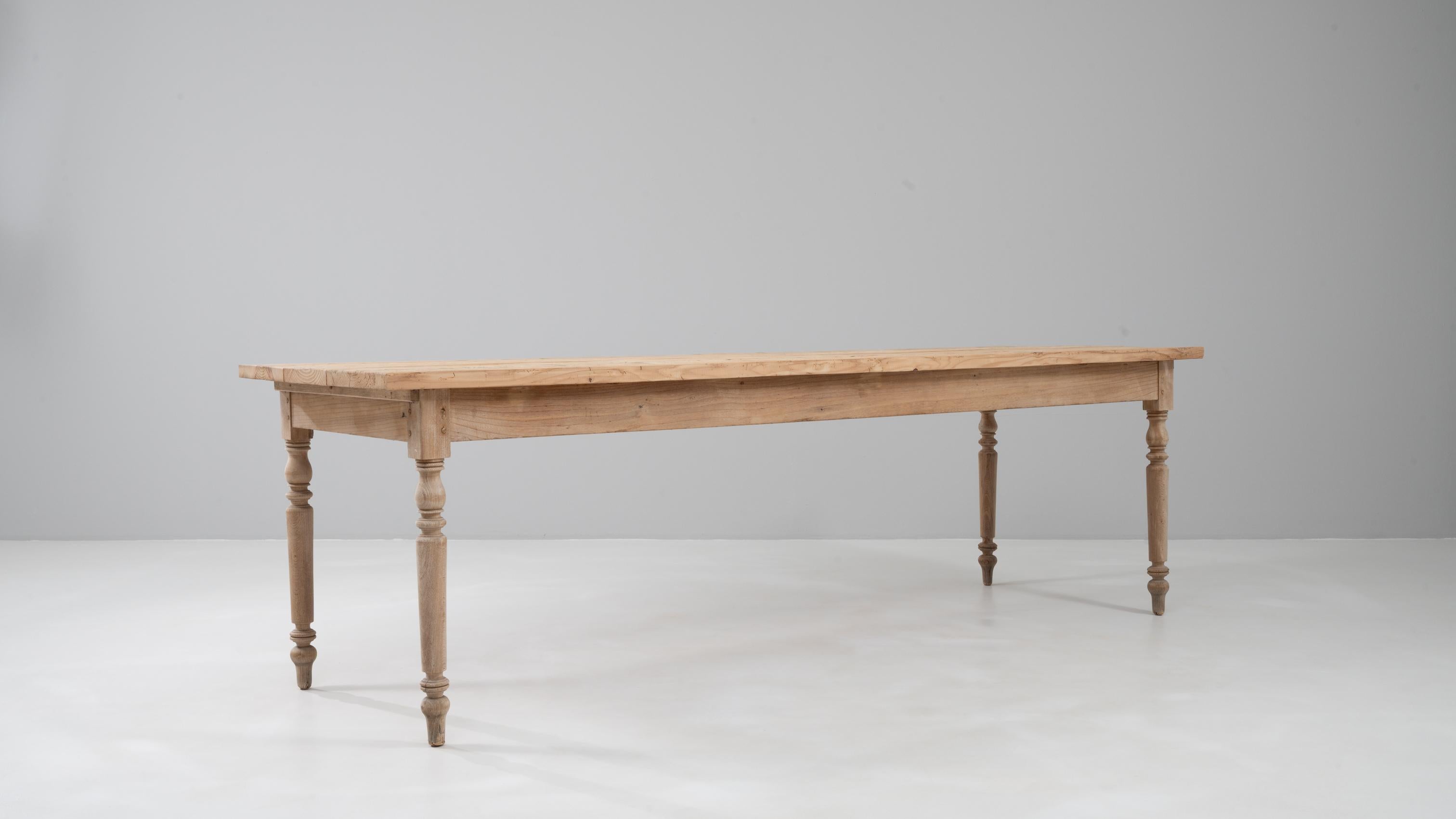 Table de salle à manger en pin français 1900 en vente 1