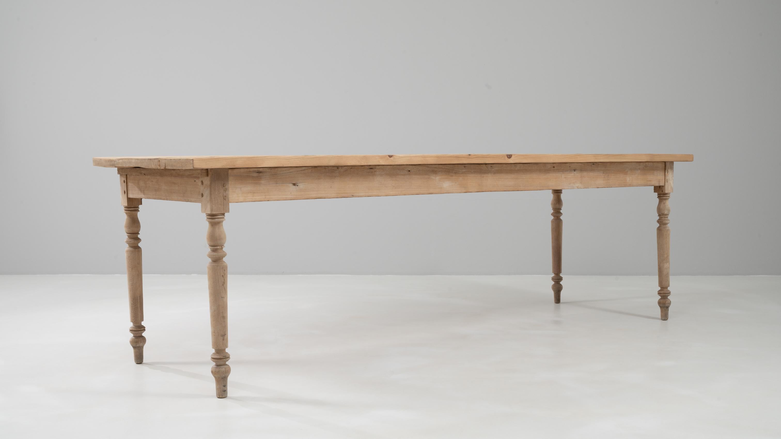 Table de salle à manger en pin français 1900 en vente 1
