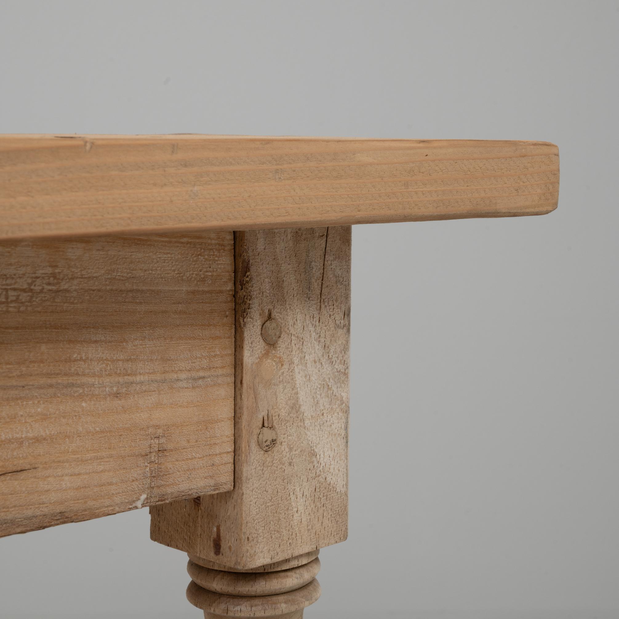 Table de salle à manger en pin français 1900 en vente 2