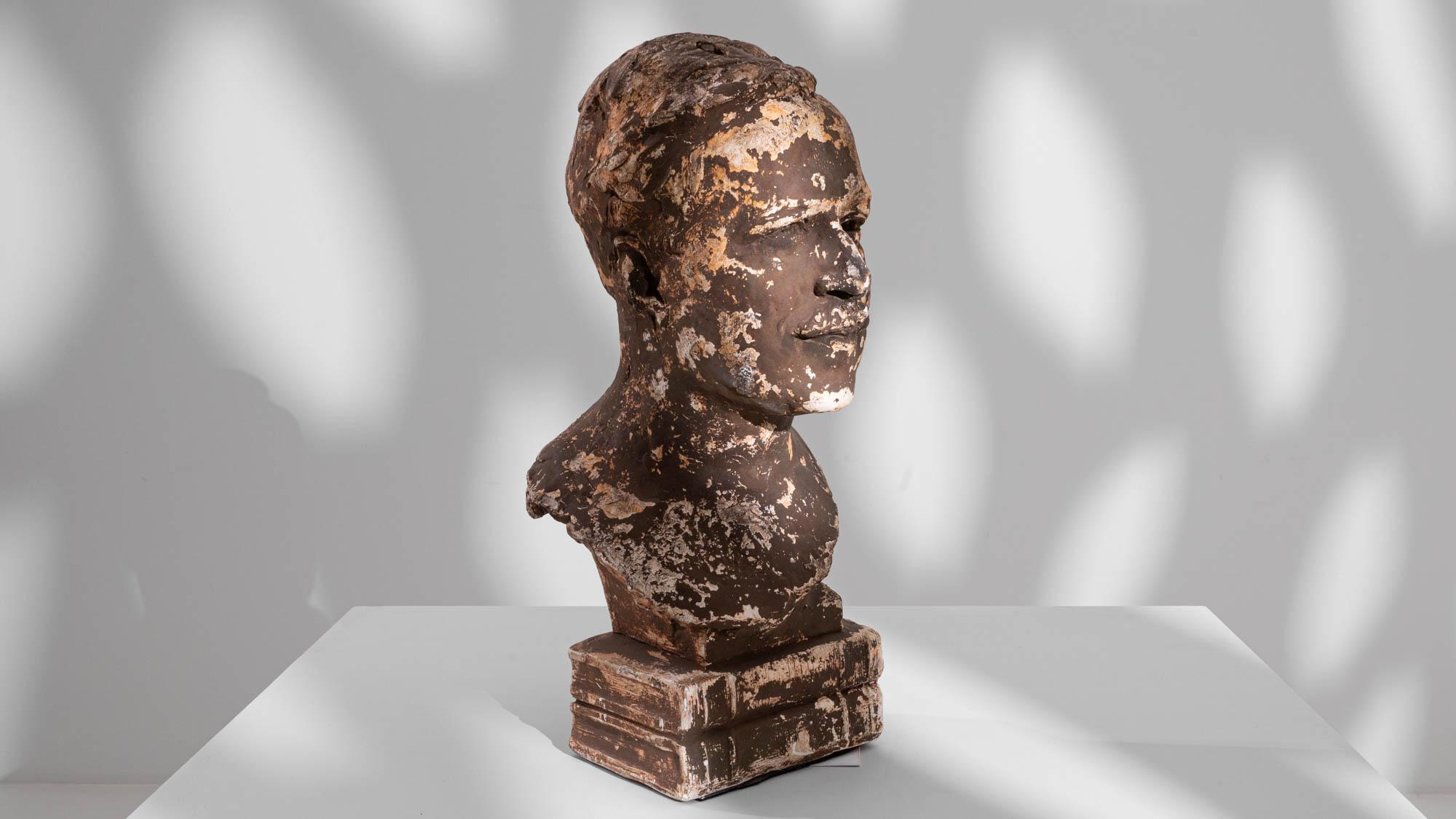 1900s French Plaster Bust For Sale 2