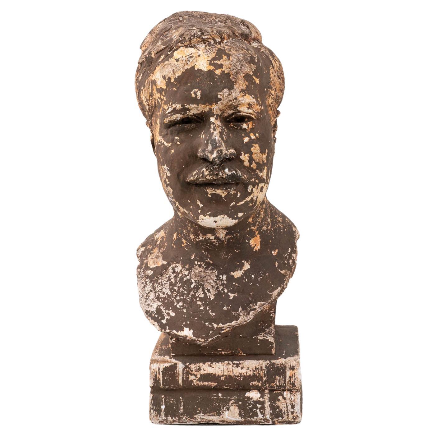 1900s French Plaster Bust