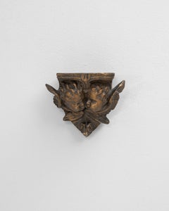 1900s French Plaster Pedestal Console