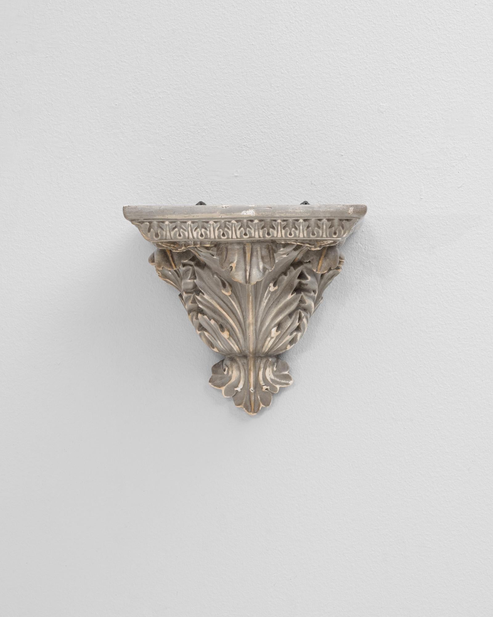 1900er Französisch Gips-Sockel Regal im Angebot 4