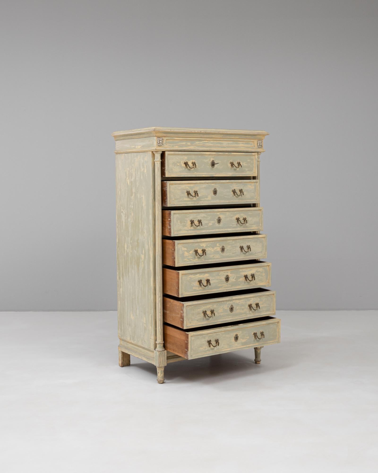 1900s French Provincial 7-Drawer Semainier Chest For Sale 1