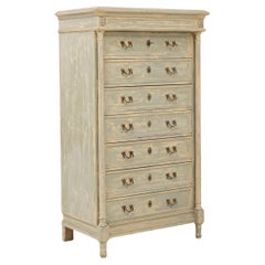1900s French Provincial 7-Drawer Semainier Chest