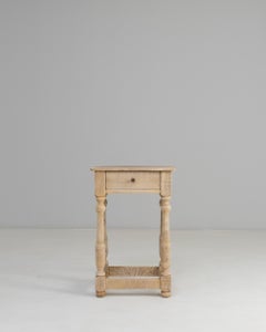 1900s French Provincial Oak Bedside Table