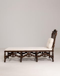1900s French Rococo Revival Carved Chaise Longue