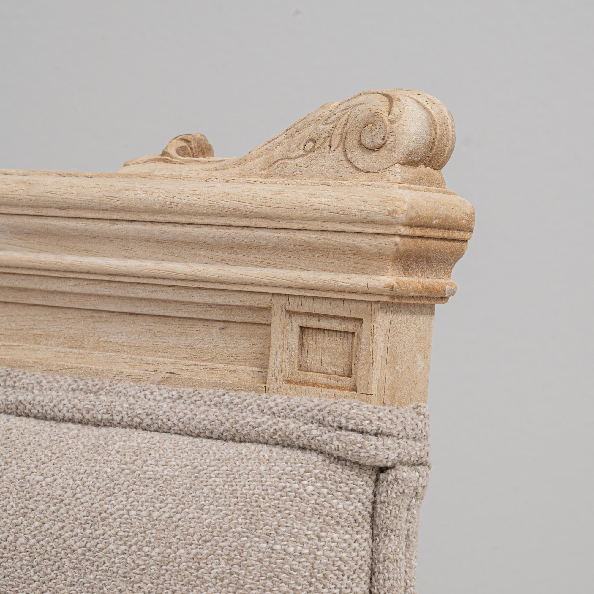 Tappezzeria Set di cinque sedie da pranzo imbottite Luigi XVI del 1900 in Francia in vendita