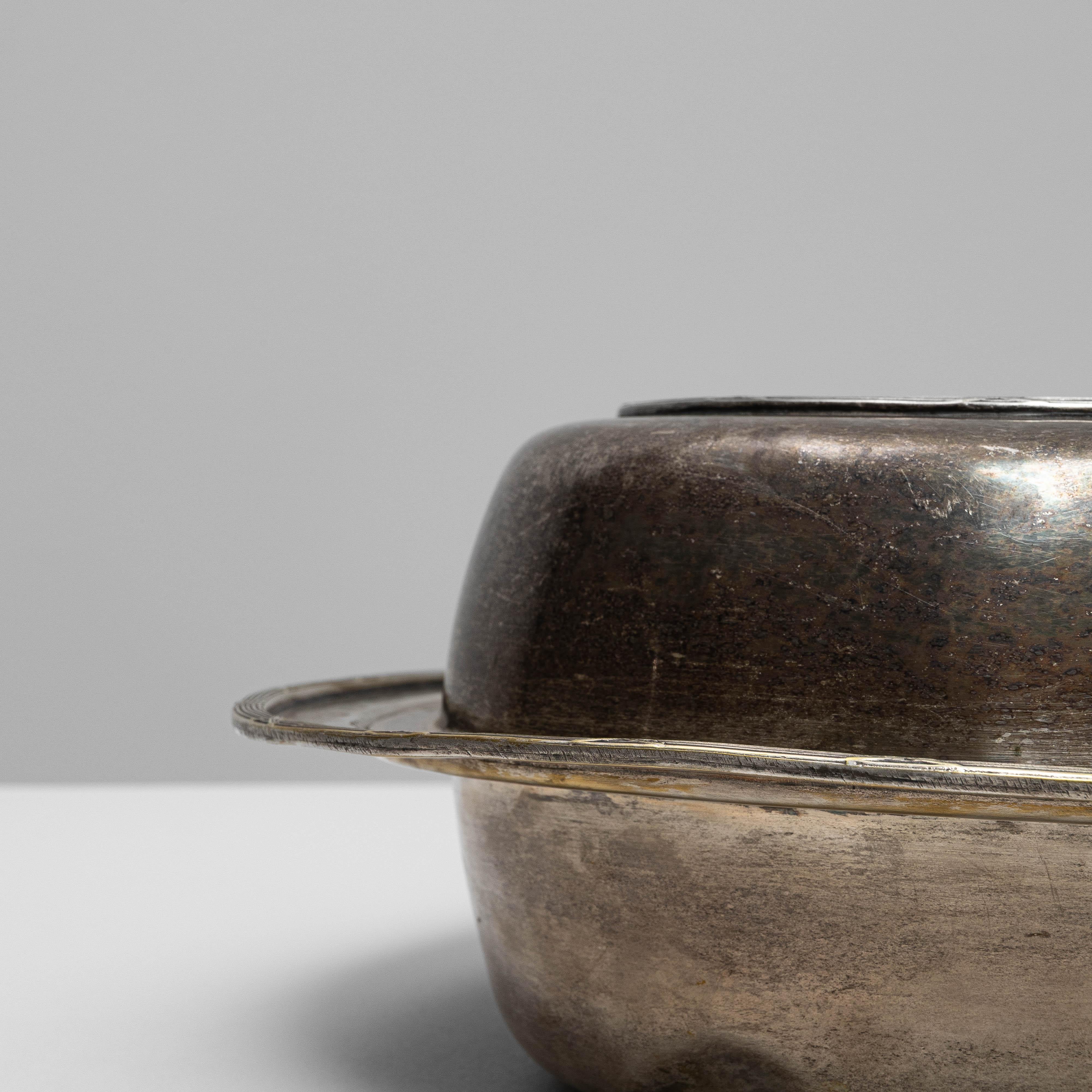 1900er Französische versilberte Bratpfanne im Angebot 6