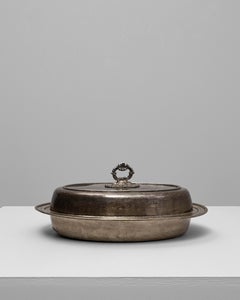 1900s French Silver-Plated Roasting Pan