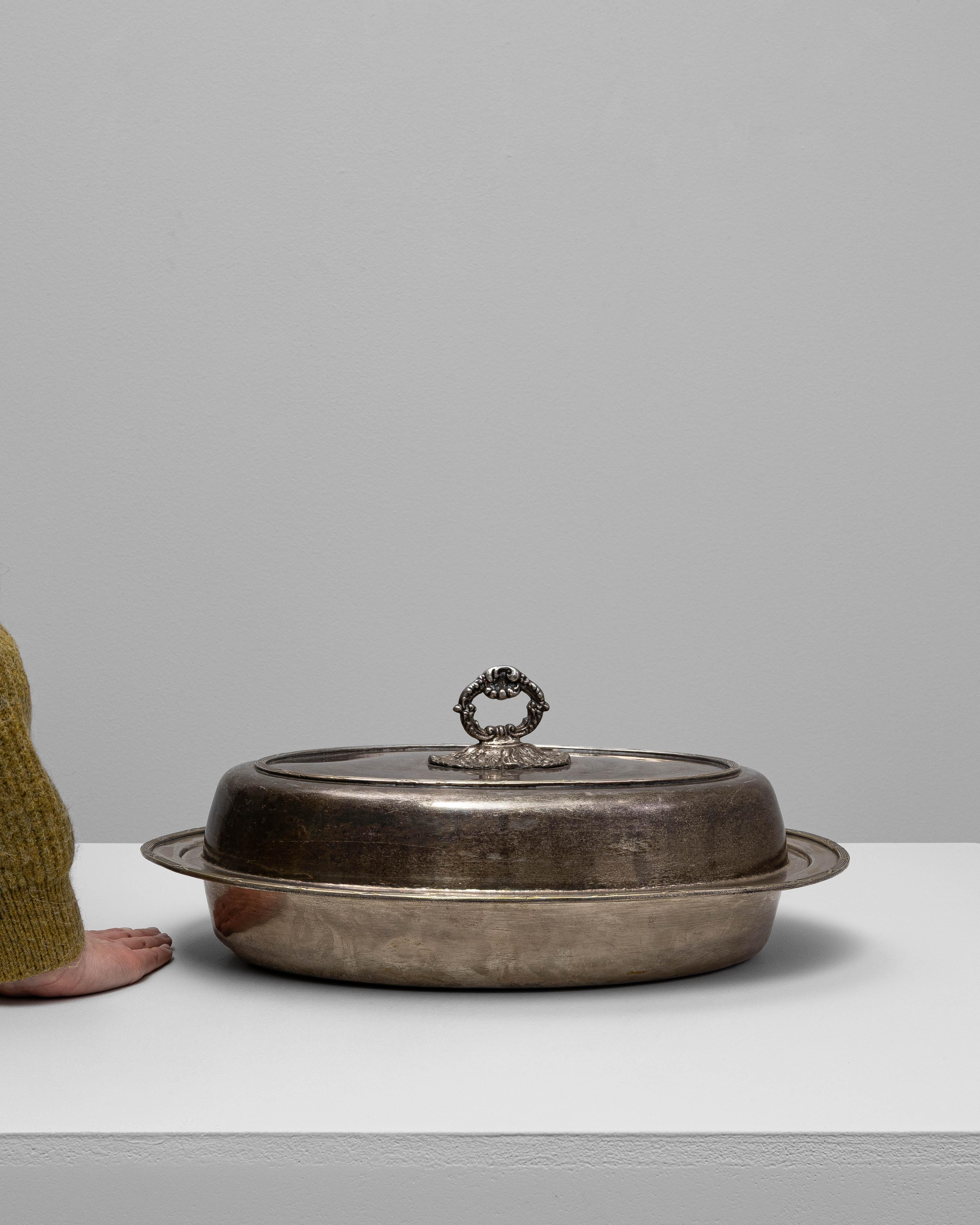 1900er Französische versilberte Bratpfanne (20. Jahrhundert) im Angebot