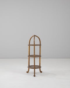 1900s French Three-Tier Cake Stand with Braided Detail