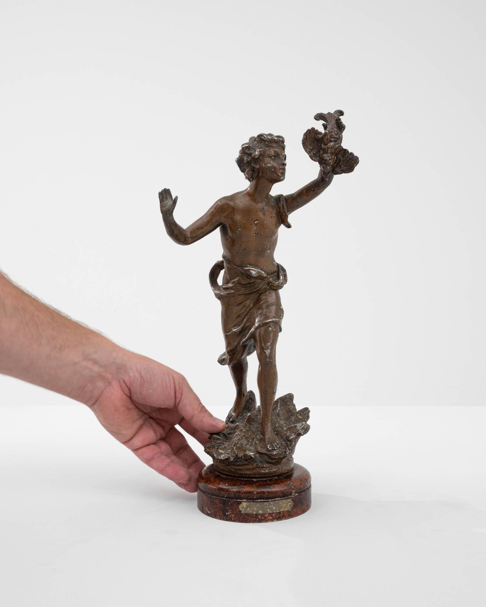 Provincial français Figurine française en étain des années 1900 en vente