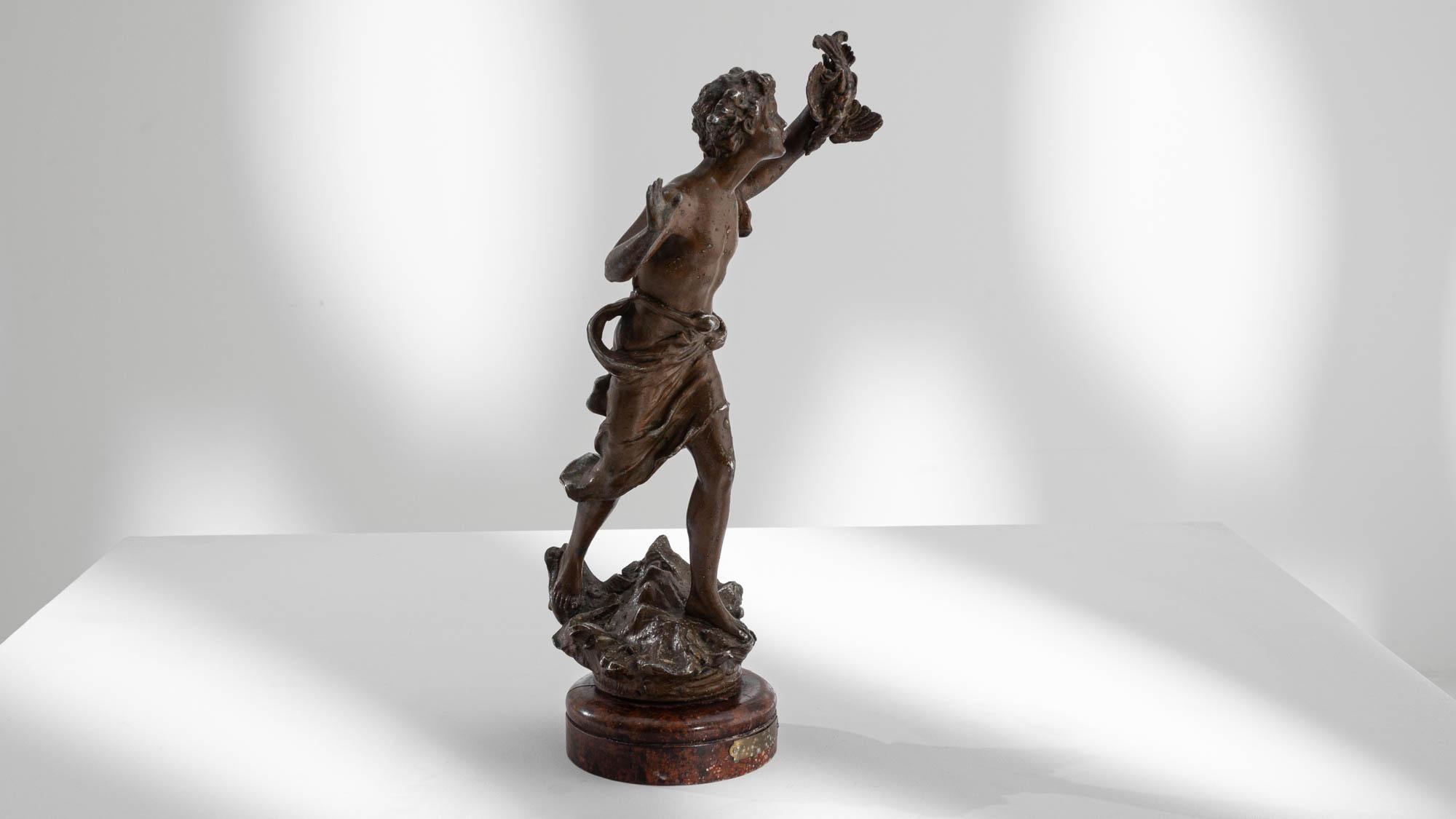 Étain Figurine française en étain des années 1900 en vente