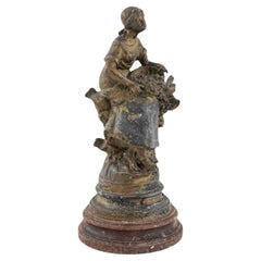 Used 1900s French Tin Figurine