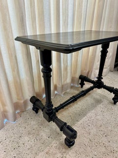 1900's French Turned Wood Console Table/ Foyer Table