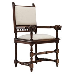 1900s French Upholstered Armchair