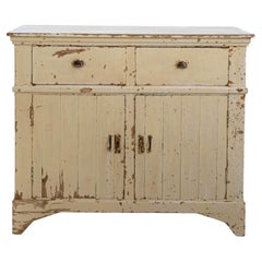 1900s French Wood Patinated Buffet