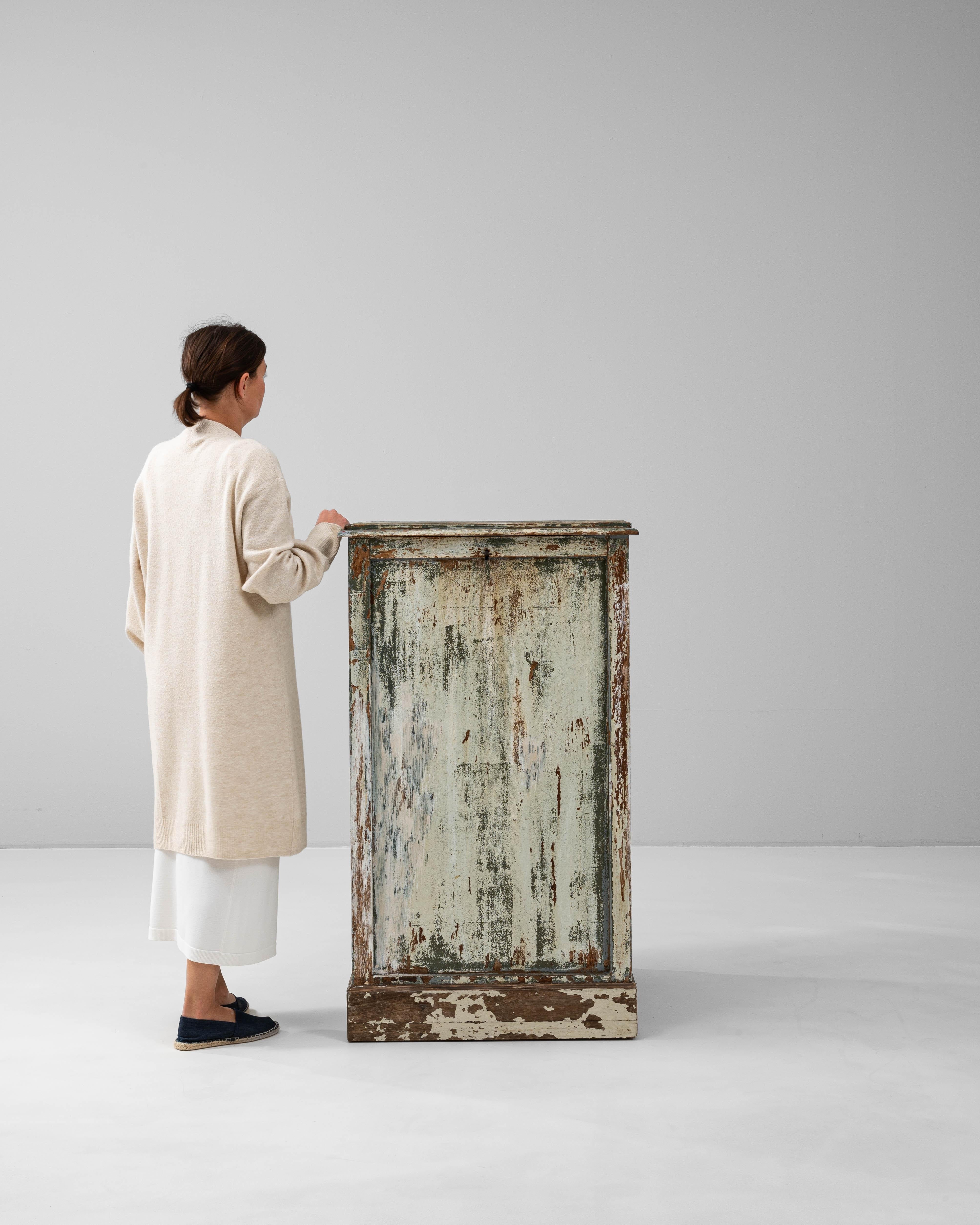 20th Century 1900s French Wood Patinated Chest For Sale