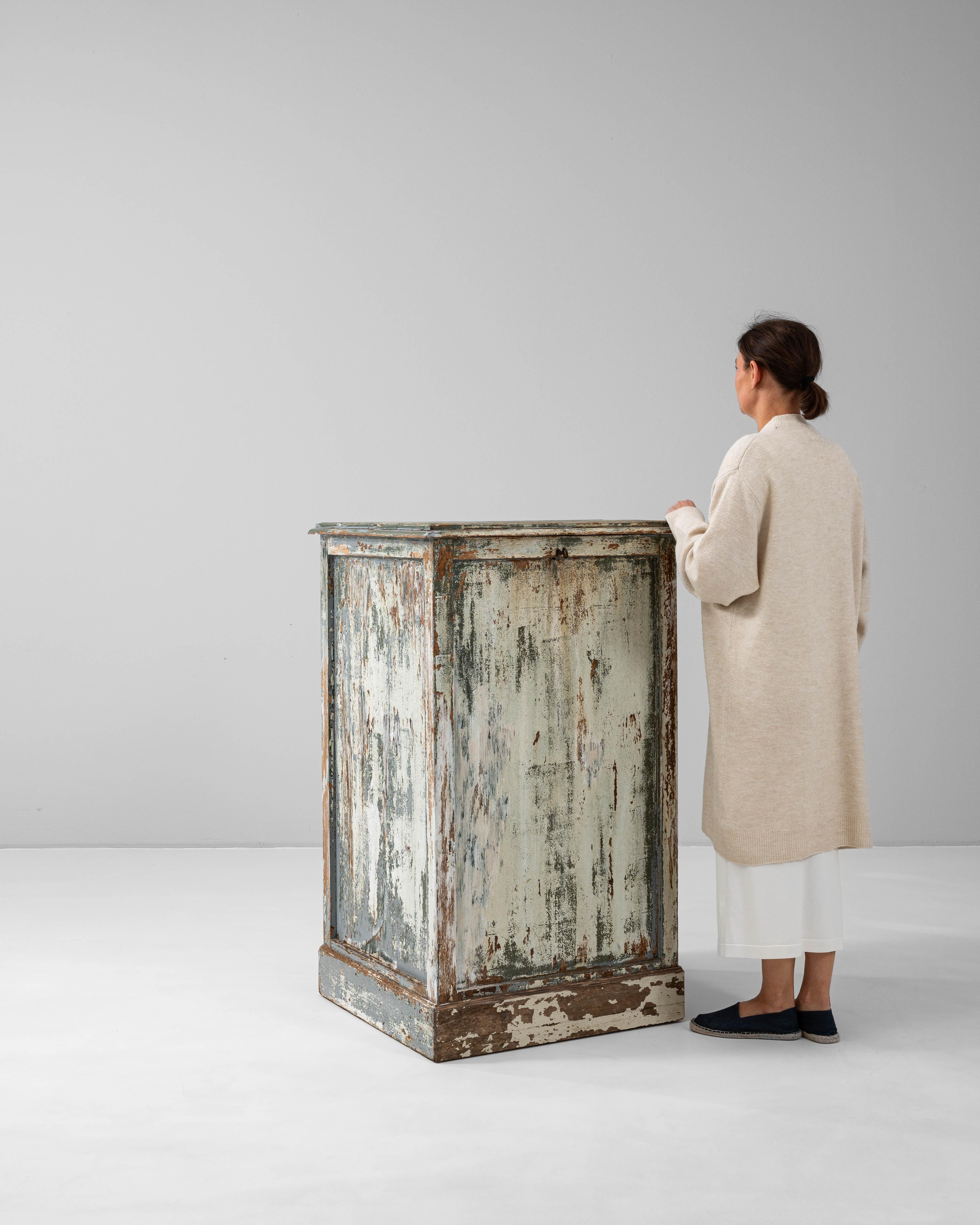 1900s French Wood Patinated Chest For Sale 3
