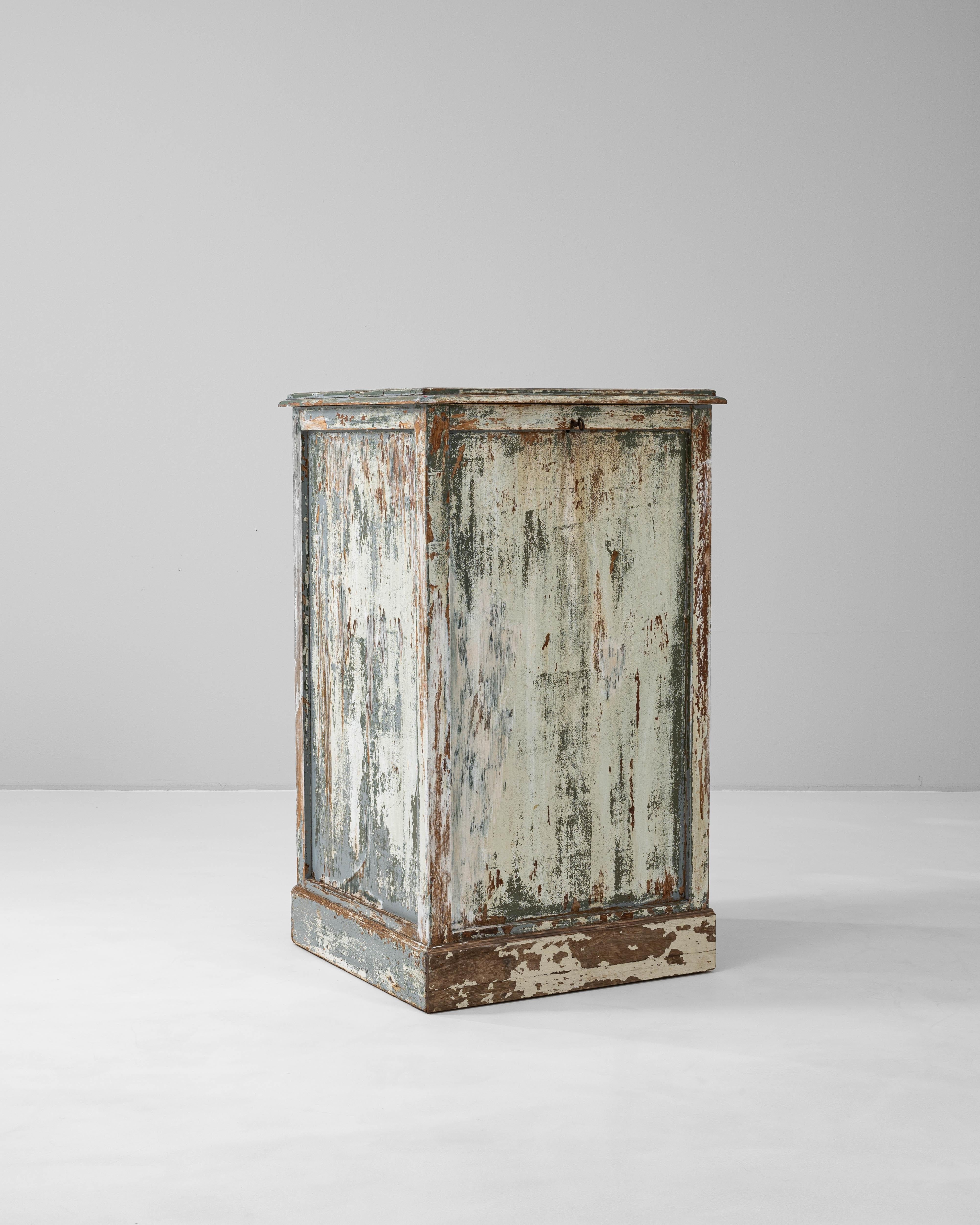 1900s French Wood Patinated Chest For Sale 4