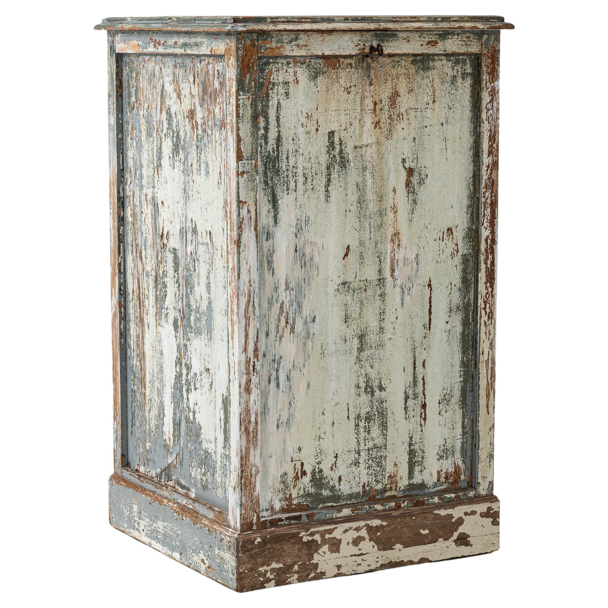 1900s French Wood Patinated Chest For Sale