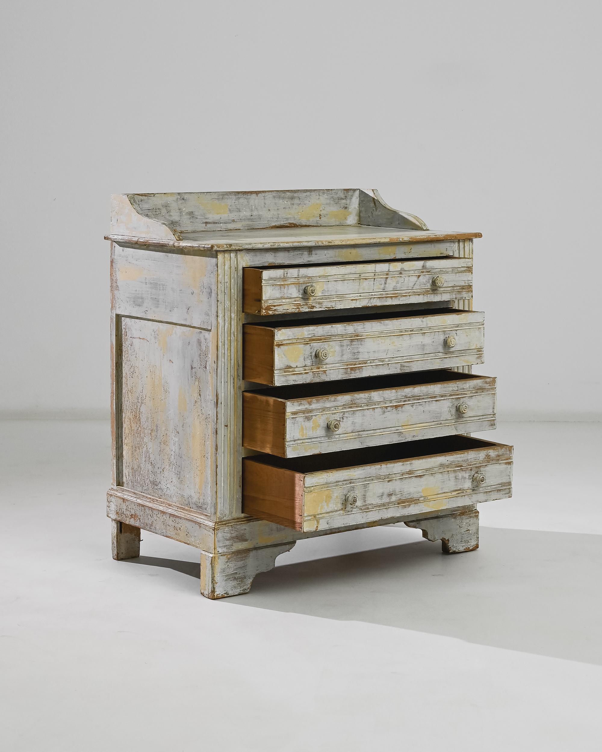 Country 1900s, French, Wood Patinated Chest of Drawers