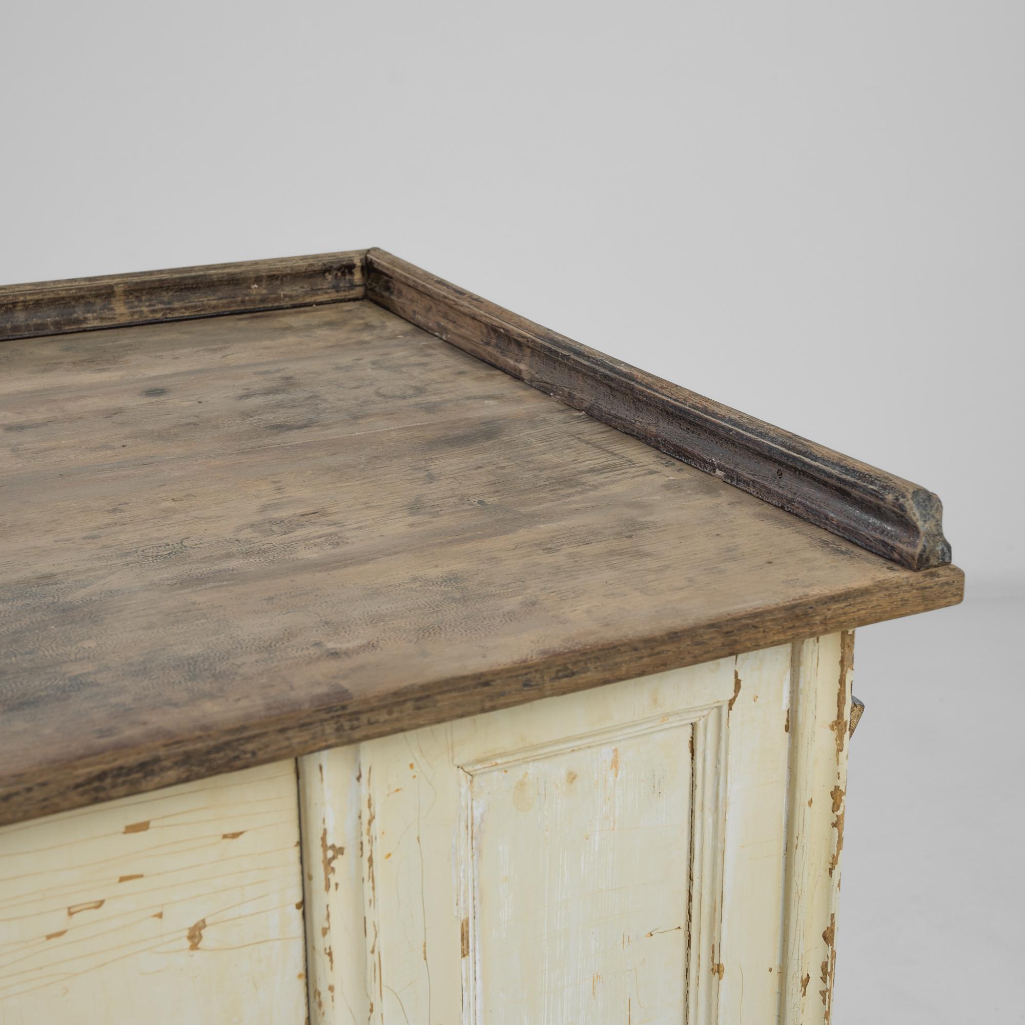 1900s French Wood Patinated Desk 1