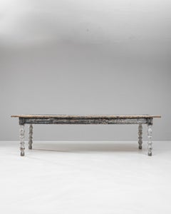 1900s French Wood Patinated Dining Table