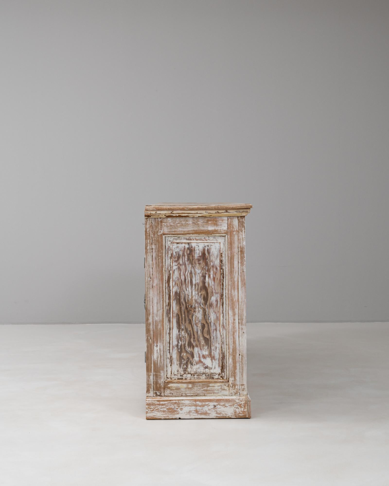 1900s French Wood Patinated Display Counter Shop For Sale 6
