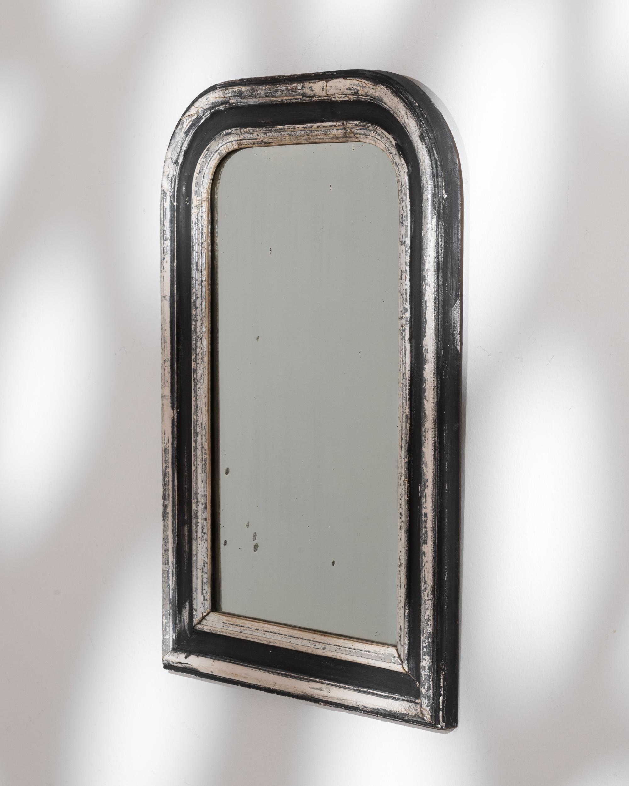 1900s French Wood Patinated Mirror For Sale 6