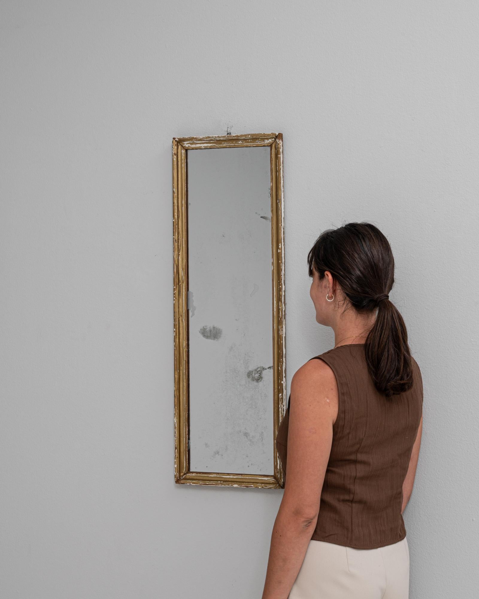 XX secolo Specchio francese del 1900 in Wood Patinato in vendita