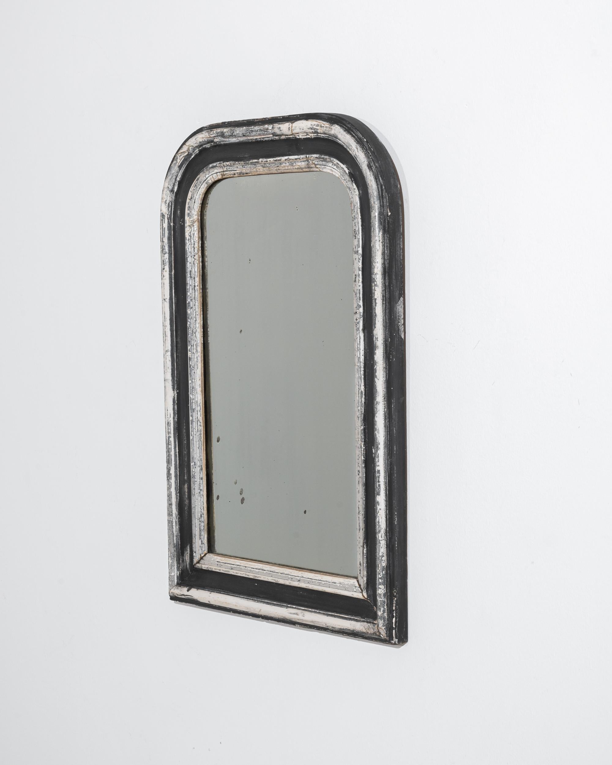 1900s French Wood Patinated Mirror For Sale 3