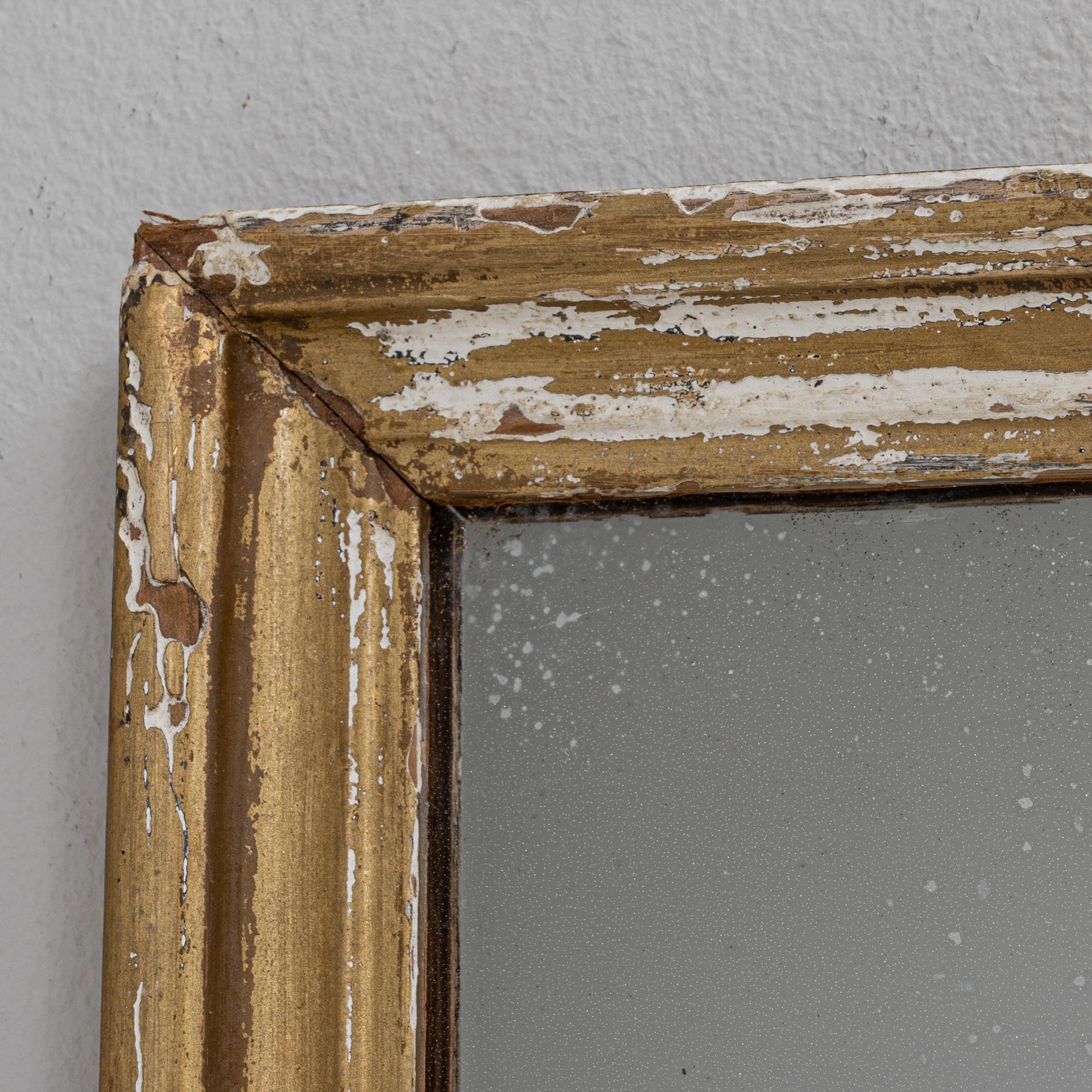 Specchio francese del 1900 in Wood Patinato in vendita 2