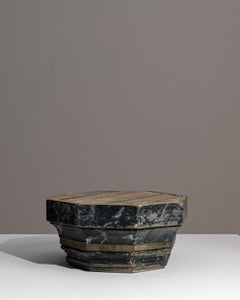 1900s French Wood Patinated Pedestal