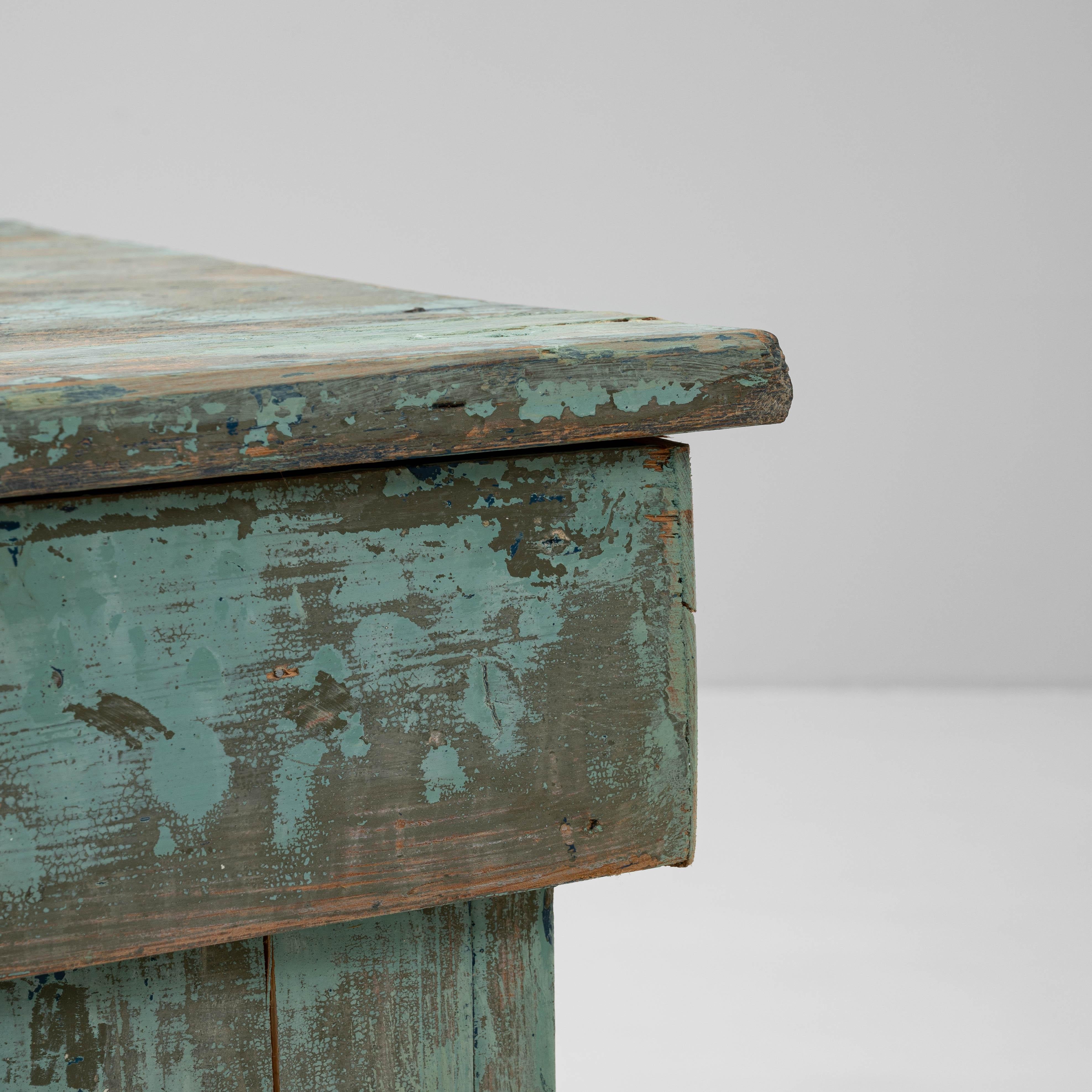 1900s French Wood Patinated Pedestal en venta 1