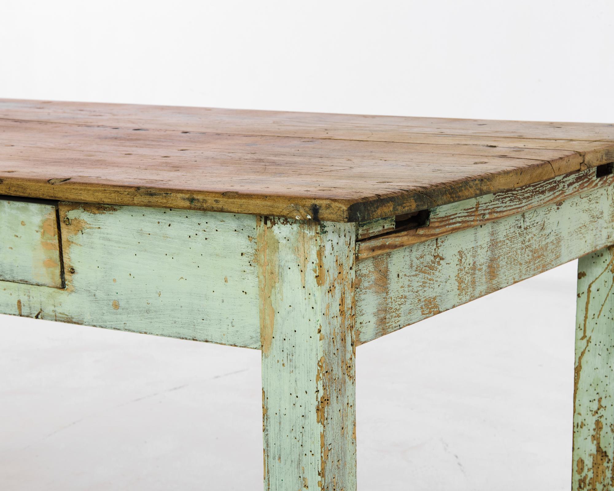 1900s French Wood Patinated Table For Sale 1